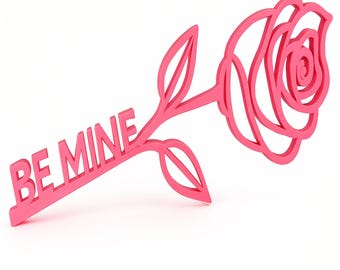 Benutzerdefinierte Text Rose: Personalisiertes rosa Geschenk