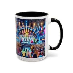 Coffee Cup Eurovision Song Contest Mug for Fans, Perfect Gift for Eurovision Lovers, 11oz & 15oz Sizes Available Custom Design