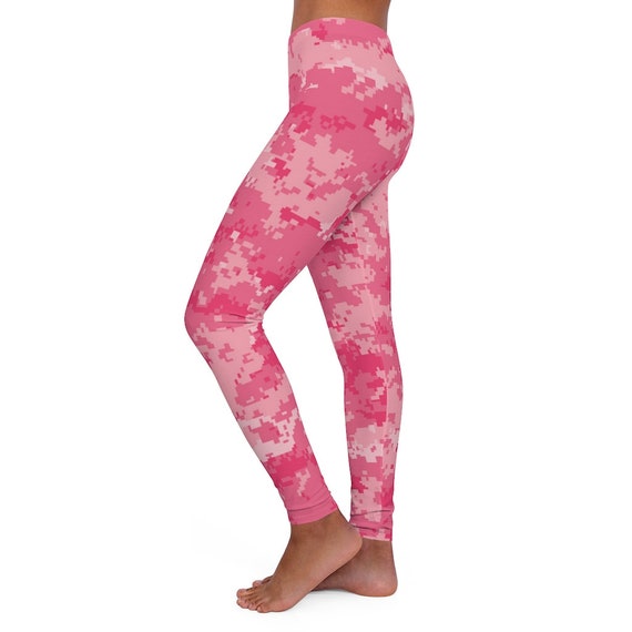 Women's Leggings Pink Camouflage Leggings Pink 