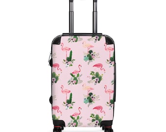 Stilvoller Reisender Pink Flamingo Koffer Geschenk für Sie Geschenk für Ihn Geschenk für Mama Custom Design