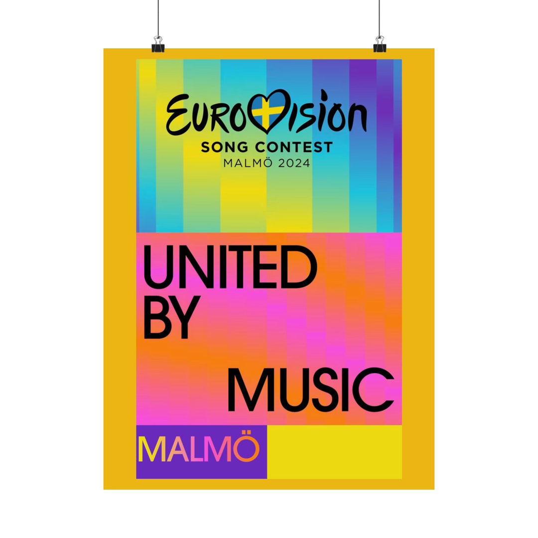 Poster Eurovision, Eurovision 2024, Malmo 2024, Gift for Her, Gift for