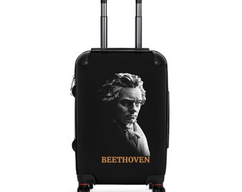 Elegante valigia classica di Beethoven da viaggiatore, regalo per lei, regalo per lui, regalo per la mamma, design personalizzato