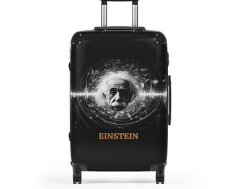 Stylish Traveller Einstein Physics Suitcase Gift for Her Gift for Him Gift for Mom Gift for Physics Lover Custom Design