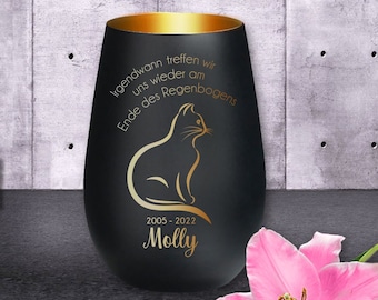 mourning light | cat | Souvenirs | Lantern individually engraved