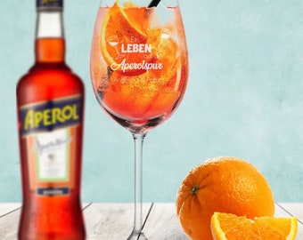 Dein persönliches Aperol Spritz Glas "Aperolspur" mit deinem Wunschnamen