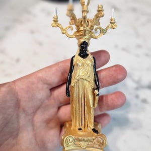 Kerzenständer Statue Frau Puppenhaus