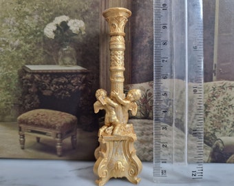 Baroque style pedestal for dollhouse.