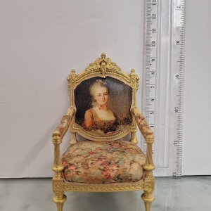 Louis XV armchair angel dollhouse.