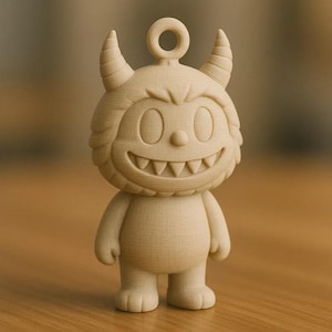 STL file: Labubu with a mischievous smile - 3D printable model