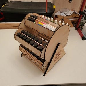 Organizer - carousel, Cdr, file for laser cutting, Glowforge cutting, vector templates