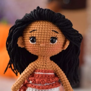 PDF File Amigurumi doll pattern crochet Princess Amigurumi doll in English (US terms)