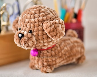 PDF File Amigurumi Poodle Dog crochet Amigurumi / Amigurumi Poodle Plushie Pattern(US terms)
