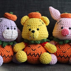 3in1 PDF pattern, Crochet Bear and friends - designed by sunnyprincesscrochet