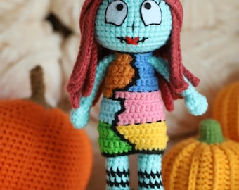 PATRÓN PDF Amigurumi de Halloween a crochet, Muñeco de trapo a crochet Espeluznante a crochet/Descarga instantánea