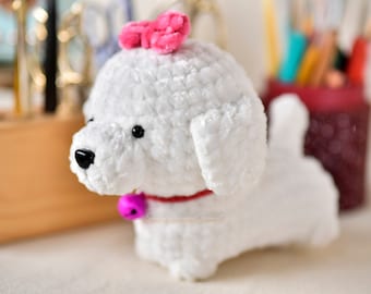 PDF File Low Sew Amigurumi Dog crochet Amigurumi / Amigurumi Puppy Plushie  Pattern(US terms) - INSTANT download
