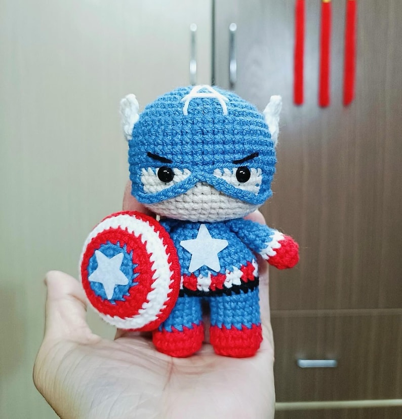PDF File Amigurumi Crochet Pattern Keychain (US terms) image 3