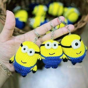 PDF PATTERN - Mini Minions Keychain Pattern