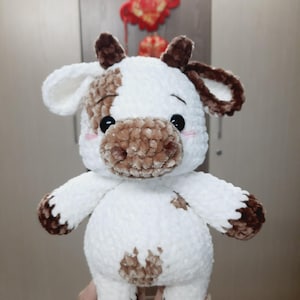 Boo The Milky Cow crochet pattern, Cow Plush Pattern, Bull Amigurumi Pattern instant download PDF pattern English only image 1