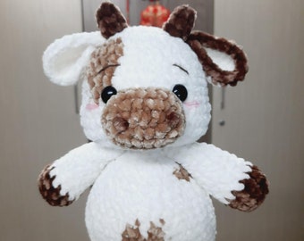 Boo The Milky Cow crochet pattern, Cow Plush Pattern, Bull Amigurumi Pattern - instant download PDF pattern - English only