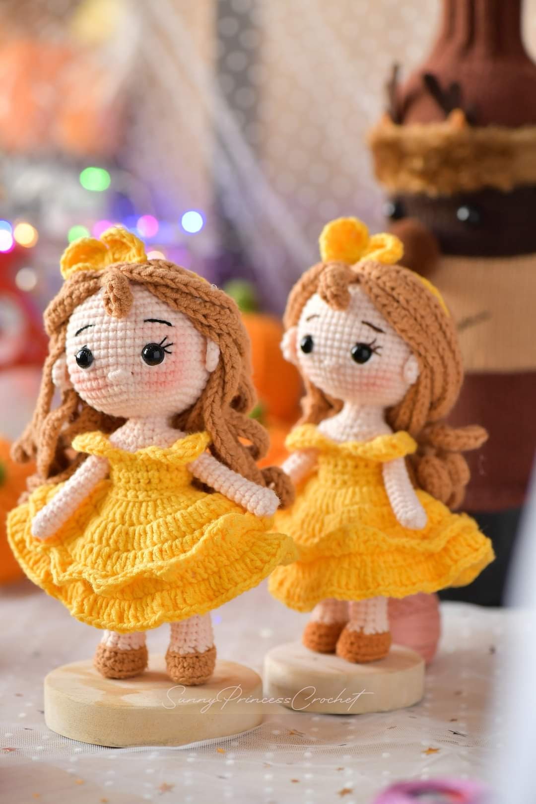 PDF Datei Amigurumi Puppe Anleitung Häkelanleitung Prinzessin Amigurumi Puppe in englischer Sprache (US Begriffe)