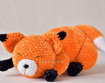 Archivo PDF Amigurumi Sleeping Foxy crochet Amigurumi / Amigurumi Fox Pattern(términos de EE. UU.)