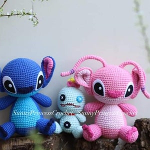 Bundle 3in1 PDF File Amigurumi Alien pattern crochet - Amigurumi in English (US terms)
