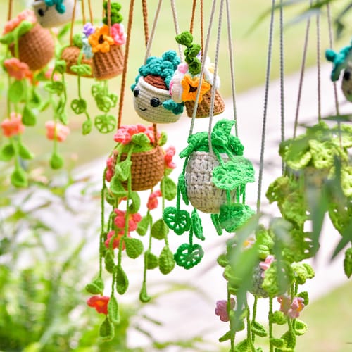 hanging plant hangers indoor 2-Tier Macram Plant Hanger  Kay and Rose Designs