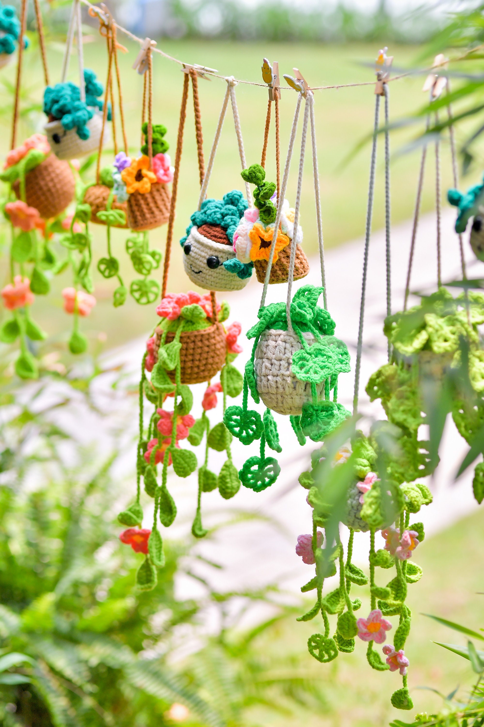 Hängepflanze häkeln 🪴 🍃, Häkel Anleitung, Crochet pattern, DIY