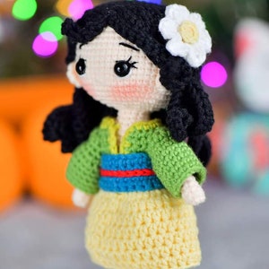 PDF File Princess Amigurumi doll pattern crochet Princess Amigurumi doll in English (US terms)