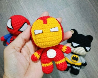 PDF File Amigurumi Crochet Pattern  Keychain (US terms)