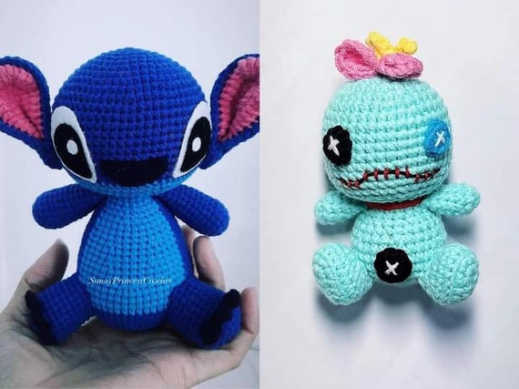 Disney Crochet Kit Stitch Scrump - Includes Needle, Yarn, Stuffing, Felt New