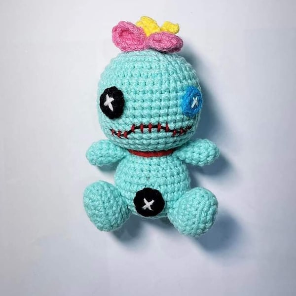 PDF File Amigurumi mini Scrumpp keychain  pattern crochet Stitch Amigurumi in English (US terms)