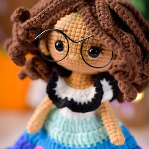 PDF File Amigurumi doll pattern crochet Princess Amigurumi doll in English (US terms)