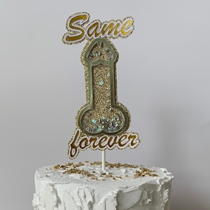 Bachelorette Penis Cake Topper, Dick Cake Topper Bachelorette Cake ...