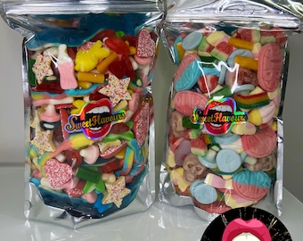 1kg/500g Sweet Grab Bags - Pick n Mix Sweets - Birthday, Anniversary, Celebration, Mystery, Unique and Quirky, Surprise, Gift, Delivery