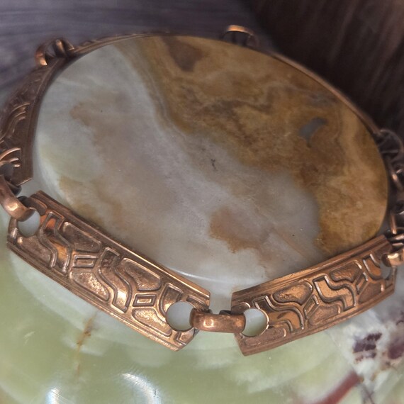 solid copper panel bracelet - image 10