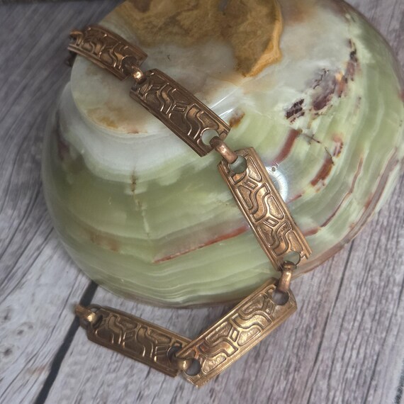 solid copper panel bracelet - image 7