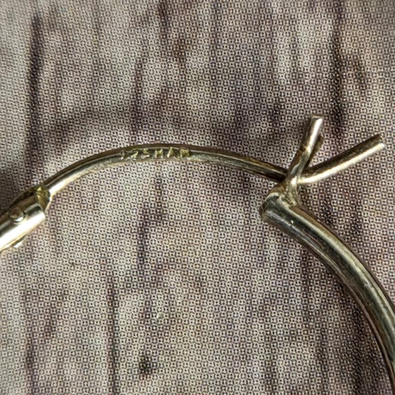 sterling silver Bali hoops - image 5