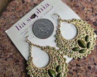 vintage retired Lia Sophia donoma boho earrings 1990s