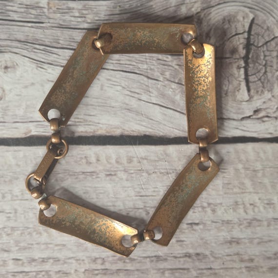 solid copper panel bracelet - image 5