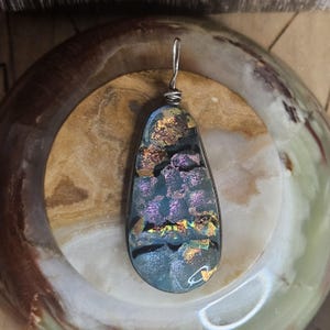 dichroic glass pendant