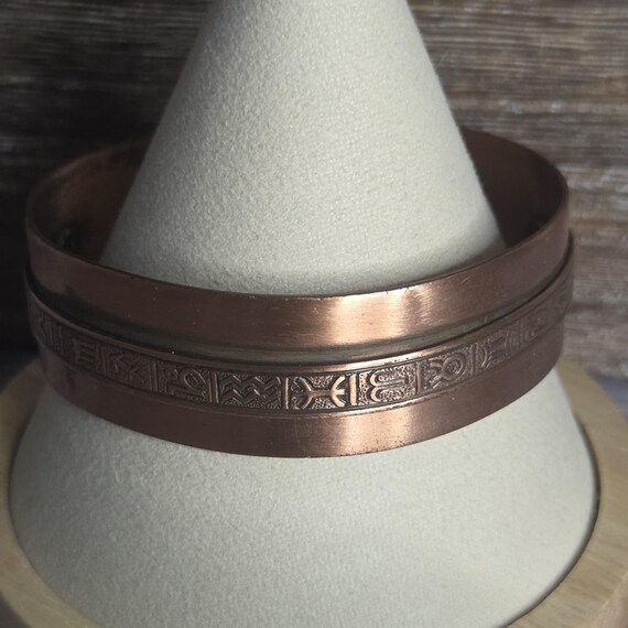 Zodiac solid copper cuff bracelet - image 10