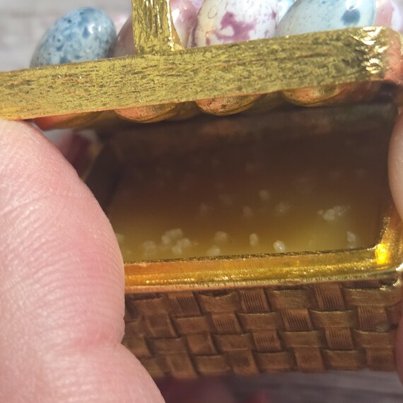 Max Factor 1960s Easter egg basket solid perfume … - image 6