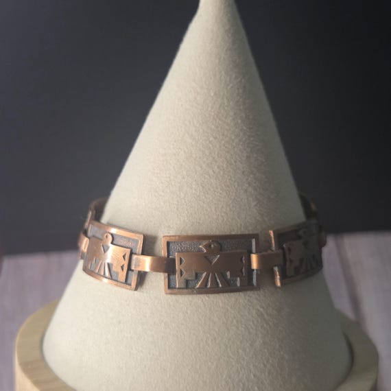 Thunderbird copper panel bracelet - image 5