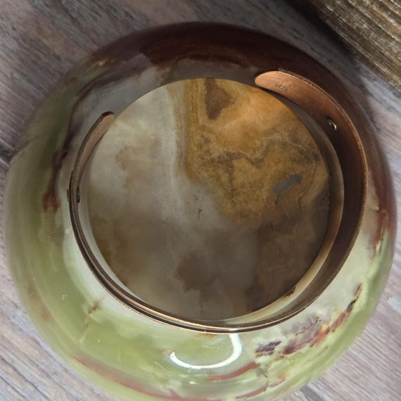 Zodiac solid copper cuff bracelet - image 9