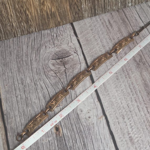 solid copper panel bracelet - image 3