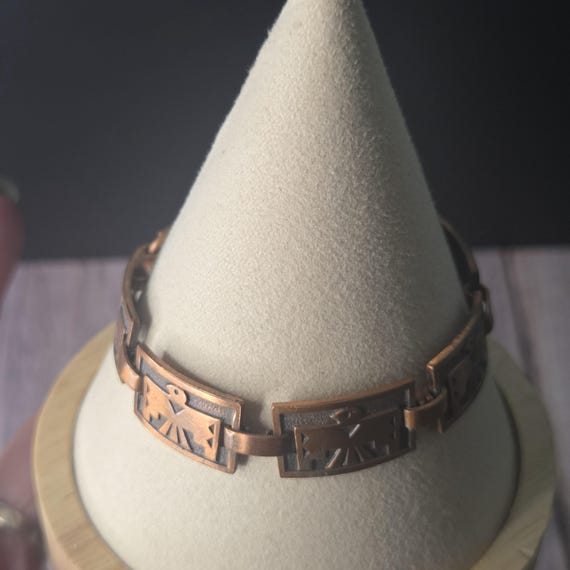 Thunderbird copper panel bracelet - image 8