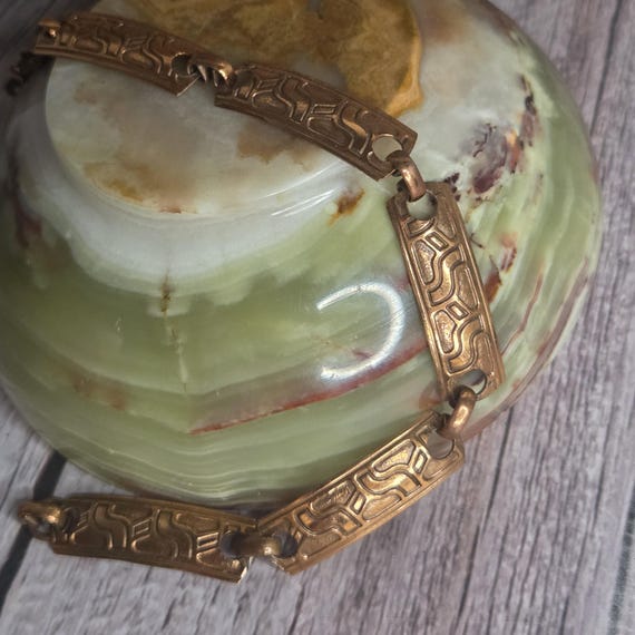 solid copper panel bracelet - image 8