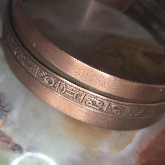Zodiac solid copper cuff bracelet - image 7