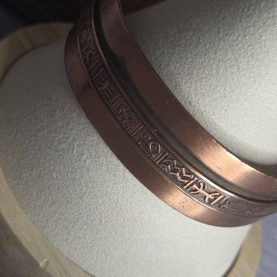 Zodiac solid copper cuff bracelet - image 6